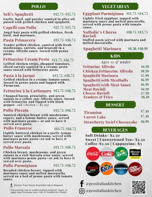 Menu photo 2 Geo's Italian Kitchen Morrilton, AR Menu photo 2 Geo's Italian Kitchen Morrilton, AR