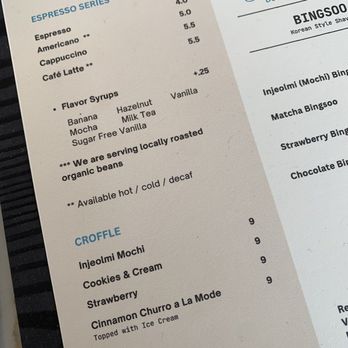 Teaish & Coffee - menu as of 4/5 - Coffee & Tea Near Me - Buena Park, California