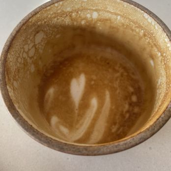 Lumine Coffee - The artwork is still there after finishing the flat white. One sign of a good flat white. Microfoam and crema are there. - Coffee & Tea Near Me - Vancouver, British Columbia Lumine Coffee - The artwork is still there after finishing the flat white. One sign of a good flat white. Microfoam and crema are there. - Coffee & Tea Near Me - Vancouver, British Columbia