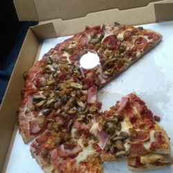 Meat lovers with mushrooms
