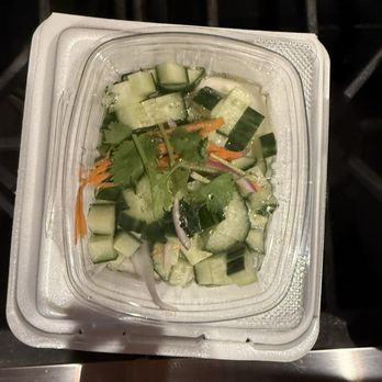 Sai Varee Thai Cuisine - Cucumber salad which I'll admit was SUPER tiny. Our only disappointing item in our large order. - Thai Near Me - Folsom, California Sai Varee Thai Cuisine - Cucumber salad which I'll admit was SUPER tiny. Our only disappointing item in our large order. - Thai Near Me - Folsom, California