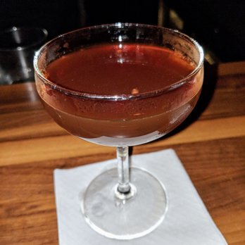 The Whistler - Writer's Block - Bourbon, Sweet Vermouth, Bonal, Blood Orange Bitters, Angostura, Maraschino Liquor, Absinthe - Music Venues Near Me - Chicago, Illinois