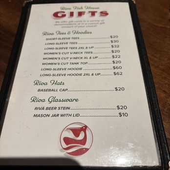 Riva Fish House - Gift menu - Seafood Near Me - Santa Cruz, California Riva Fish House - Gift menu - Seafood Near Me - Santa Cruz, California