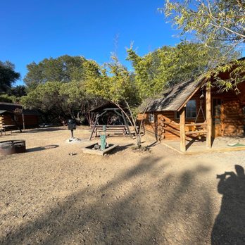 Cloverdale Healdsburg Campground - Front and side of two room cabin. - Campgrounds Near Me - Cloverdale, California Cloverdale Healdsburg Campground - Front and side of two room cabin. - Campgrounds Near Me - Cloverdale, California