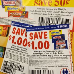 "military only" coupons for products that the camp pen commisary doesn't have
