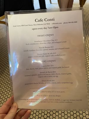 Menu photo 8 Cafe Conti New Orleans, LA