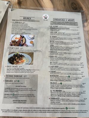 Menu photo 6 Buen Vecino Café San Juan, PR
