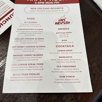 Cafe Maspero - Cajun/Creole Near Me - New Orleans, Louisiana