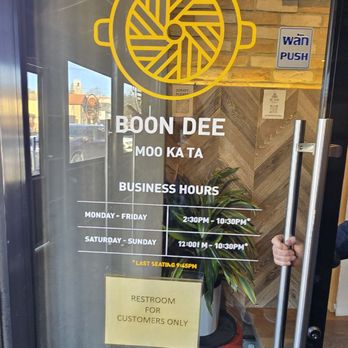 Boon Dee Moo Ka Ta - Business Hours - Thai Near Me - Flushing, New York