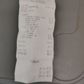 Keke's Breakfast Cafe - Receipt - Breakfast & Brunch Near Me - La Quinta, California