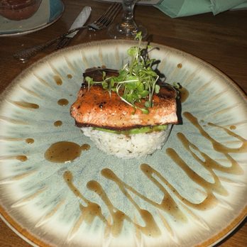 Tulum Mexican Cuisine - Salmon & Tamarind Sauce   This Was Really Tasty, Sauce was Sweet and Tangy. - Mexican Near Me - San Antonio, Texas