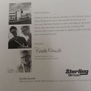 Sterling Optical - Staten Island - Dishonored coupon - Optometrists Near Me - Staten Island, New York