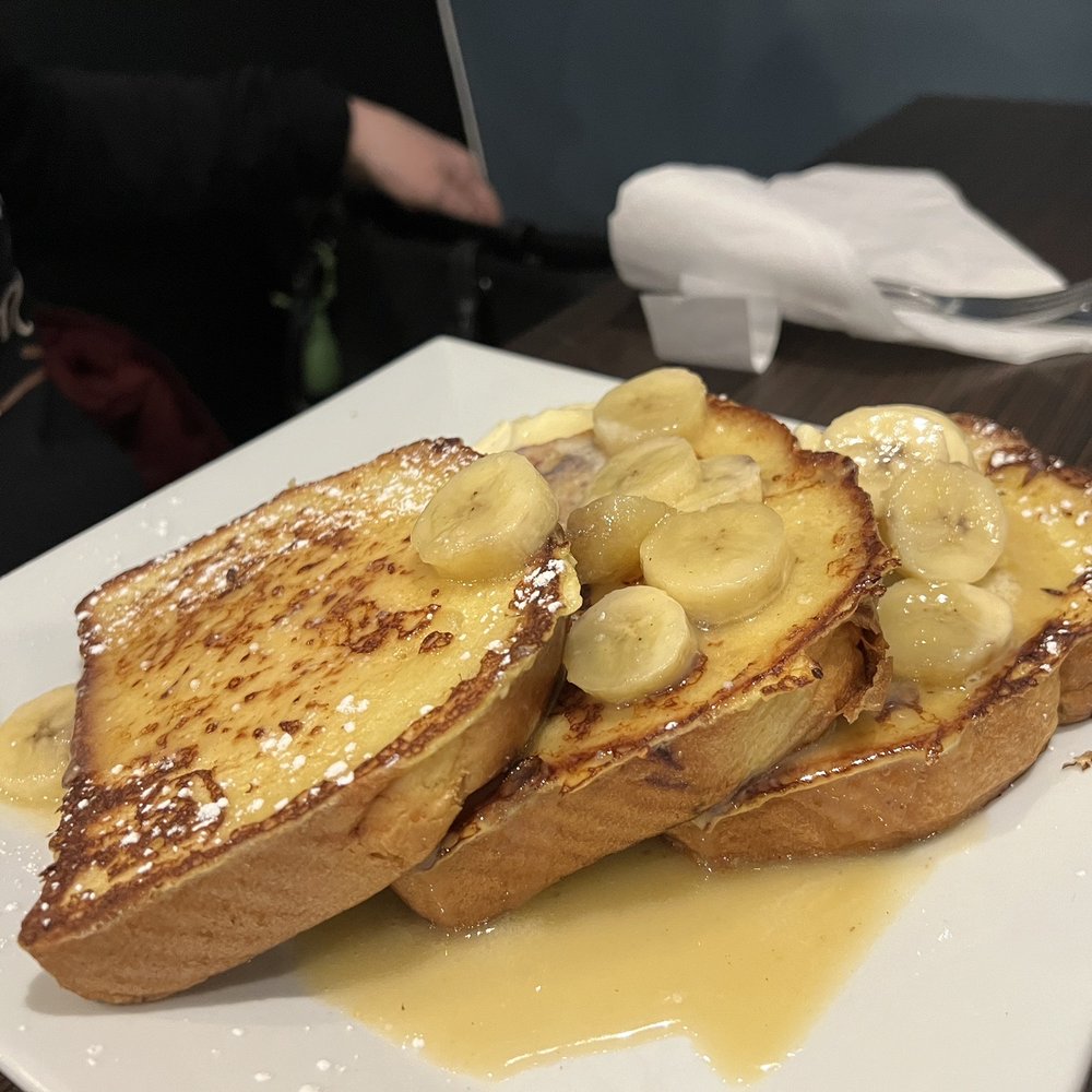 Banana foster French toasts Banana foster French toasts