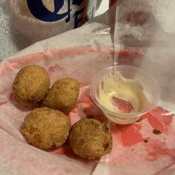 Yummi Crab - Hush puppies have corn in them. Yumi - Seafood Near Me - Columbia, South Carolina