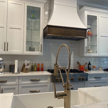 Knot Yet Cabinet Works - Wall cabinets and an incredible custom rangehood view - Cabinetry Near Me - Rock Hill, South Carolina Knot Yet Cabinet Works - Wall cabinets and an incredible custom rangehood view - Cabinetry Near Me - Rock Hill, South Carolina