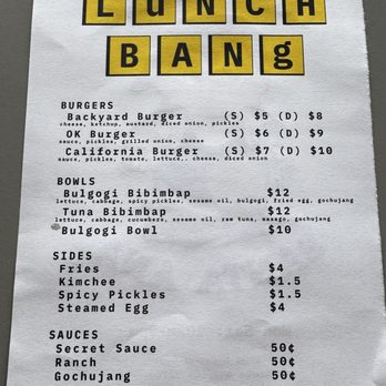 Lunch Bang - Menu - Korean Near Me - Santa Ana, California Lunch Bang - Menu - Korean Near Me - Santa Ana, California