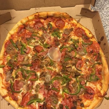 Papa Gios - Meat Meatlovers Pizza; add green peppers - Pizza Near Me - Irmo, South Carolina