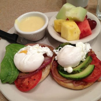 Bill's Cafe - Blackstone Benedict with fruit and hollandaise on the side - American Near Me - San Jose, California Bill's Cafe - Blackstone Benedict with fruit and hollandaise on the side - American Near Me - San Jose, California