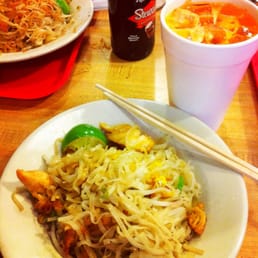 Photo of Thairish - Baltimore, MD, United States. Chicken Pad Thai and Thai Iced Tea. Delicious!