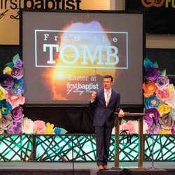 First Baptist Church - Pastor Delaney preaching on Easter 2018.