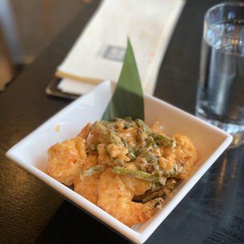 Muramoto Hilldale - Tempura shrimp - not a traditional rendition, but this is my family's favorite! Love the spicy sauce it's coated in. - Sushi Bars Near Me - Madison, Wisconsin