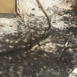 Abbott Construction 360 - Little River Ranch subdivision curve on a sidewalk