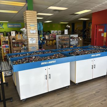 Bricks & Minifigs - Lubbock - Create your own LEGO. You can purchase different container sizes to fill up. - Toy Stores Near Me - Lubbock, Texas
