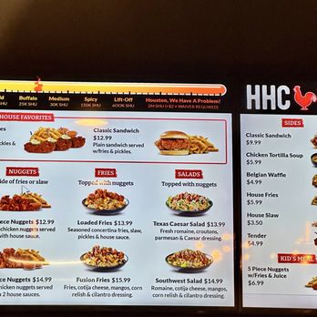 Houston TX Hot Chicken - Menu - Chicken Shop Near Me - Bakersfield, California