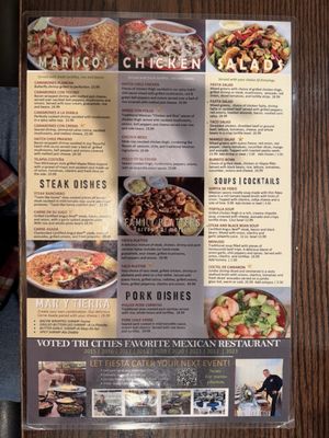 Menu photo 2 Fiesta Mexican Restaurant Pasco, WA