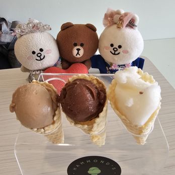 Hammond's Gourmet Ice Cream - Flight of 3 in waffle cones: Oatmilk Choco Cherry Oreo, Chocolate Strawberry Sorbetto, and Margarita Sorbetto - Ice Cream & Frozen Yogurt Near Me - Honolulu, Hawaii Hammond's Gourmet Ice Cream - Flight of 3 in waffle cones: Oatmilk Choco Cherry Oreo, Chocolate Strawberry Sorbetto, and Margarita Sorbetto - Ice Cream & Frozen Yogurt Near Me - Honolulu, Hawaii