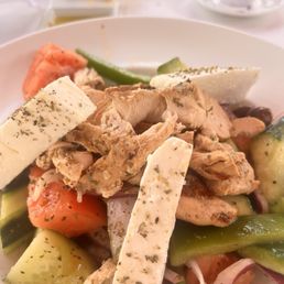 Greek salad with chicken Greek salad with chicken