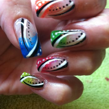 Nails-Go-Round - Neon tips - love it! - Nail Salons Near Me - Tucson, Arizona Nails-Go-Round - Neon tips - love it! - Nail Salons Near Me - Tucson, Arizona