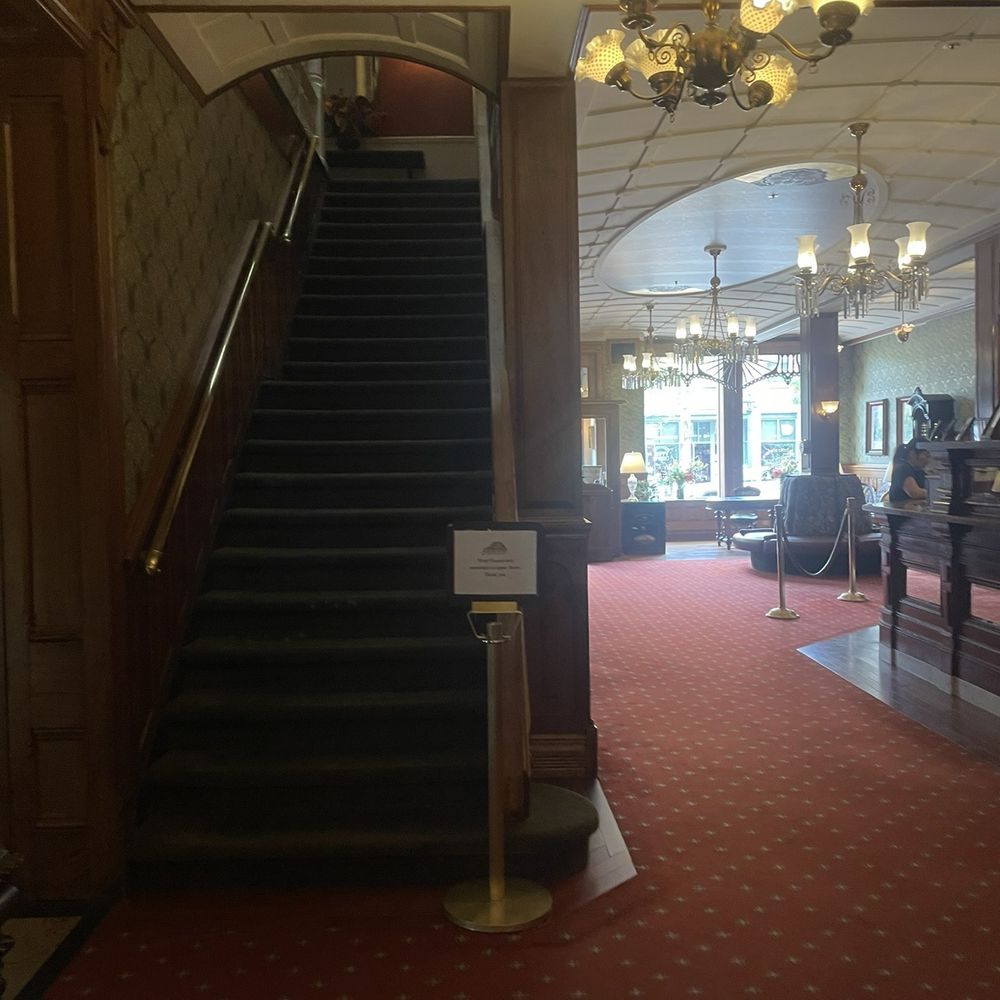 Strater Hotel - Staircase by lobby - Hotels Near Me - Durango, Colorado Strater Hotel - Staircase by lobby - Hotels Near Me - Durango, Colorado