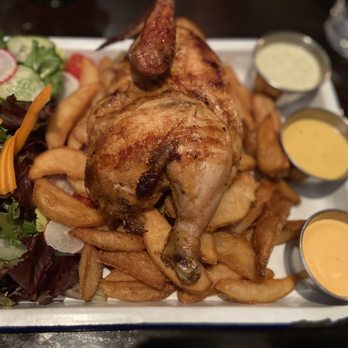 Tanta - 1/2 Chicken dish (Pollo a la Brasa) - well presented, tasted good, but would recommend one of the other dishes - Peruvian Near Me - Chicago, Illinois