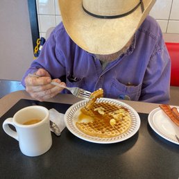 If it makes the old cowboy happy, then it's good!  He even likes the coffee here.