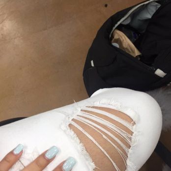 Obsession Nails & Spa - Just acrylics with regular polish - Nail Salons Near Me - Valencia, California