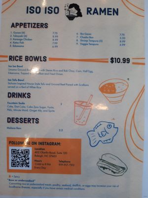 Menu photo 7 Iso Iso Ramen & Bar Raleigh, NC Menu photo 7 Iso Iso Ramen & Bar Raleigh, NC