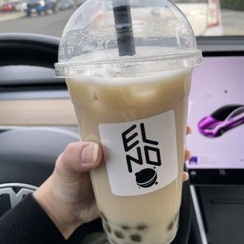 ELNO - Wintermelon milk tea with oat milk and jasmine tea boba. 50% sweet and ice. - Coffee & Tea Near Me - Panorama City, California ELNO - Wintermelon milk tea with oat milk and jasmine tea boba. 50% sweet and ice. - Coffee & Tea Near Me - Panorama City, California