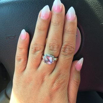 Sky Nails - Almond ombré - Nail Salons Near Me - Rocklin, California Sky Nails - Almond ombré - Nail Salons Near Me - Rocklin, California
