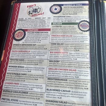 Fitz's - Menu - New American Near Me - Saint Louis, Missouri