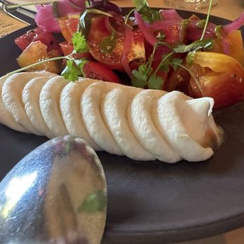 ZuZu - Heirloom Tomatoes salad with Mascarpone - Amazing! - Tapas Bars Near Me - Napa, California