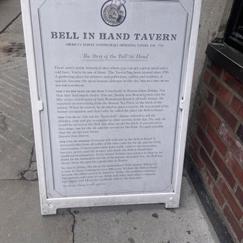 The Bell In Hand - A little history - Lounges Near Me - Boston, Massachusetts The Bell In Hand - A little history - Lounges Near Me - Boston, Massachusetts