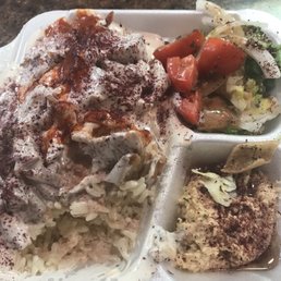 Chicken Shawarma Plate W/ Fatoush, Hummas Chicken Shawarma Plate W/ Fatoush, Hummas