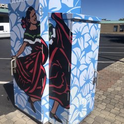 Dancing Seniorita Art - Mural split between 2 panels.