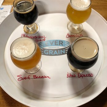 Ever Grain Brewing - Sampling a flight. So far very good! - Breweries Near Me - Camp Hill, Pennsylvania Ever Grain Brewing - Sampling a flight. So far very good! - Breweries Near Me - Camp Hill, Pennsylvania