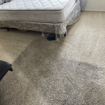 Gonzalez Carpet Cleaning - In progress Carpet Cleaning. High traffic, highly soiled light color carpet, mid grade. - Carpet Cleaning Near Me Gonzalez Carpet Cleaning - In progress Carpet Cleaning. High traffic, highly soiled light color carpet, mid grade. - Carpet Cleaning Near Me