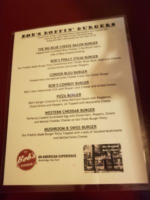 Menu photo 5 Bob's Diner Bainbridge, NY