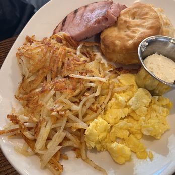 The Bluebonnet Cafe and Coffee Bar - One egg breakfast - that biscuit and the ham. Swoon! - Breakfast & Brunch Near Me - Valley View, Texas The Bluebonnet Cafe and Coffee Bar - One egg breakfast - that biscuit and the ham. Swoon! - Breakfast & Brunch Near Me - Valley View, Texas