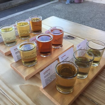 Crush Cider Cafe - so many to try! - Beer Bar Near Me - Hood River, Oregon