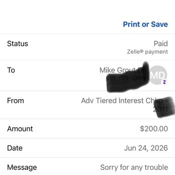 The Grout Medic - Proof I paid Technician - Grout Services Near Me